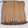 Wholesale New Products Double Drawn European Italian 100 Keratin Pre Bonded Quality Flat Tip Human Hair Extensions